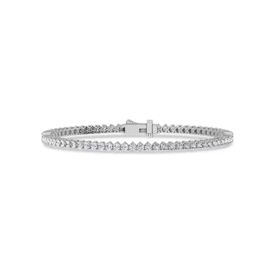 Three-Prong Lab Diamond Tennis Bracelet (3 ct. tw.) - 7.5 In.
