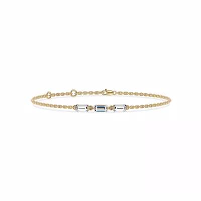 Staccato Baguette Lab Diamond Bracelet by Christian Siriano