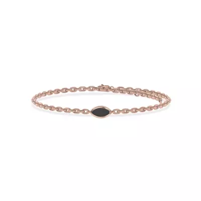 Maravina Black Ceramic Bezel Bracelet by Christian Siriano