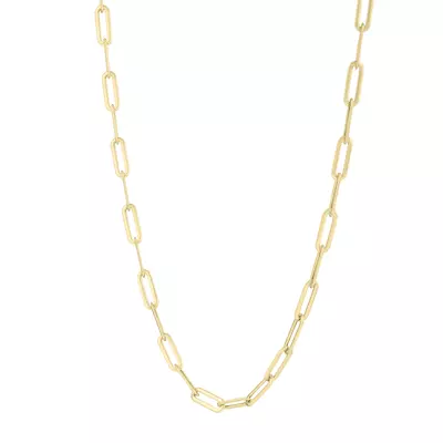 Paperclip Gold Necklace