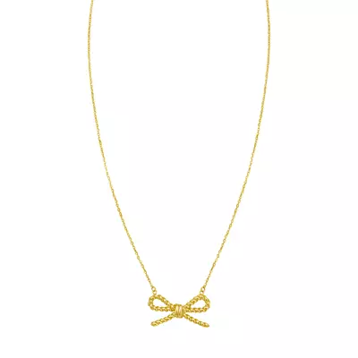 Rope Bow Necklace