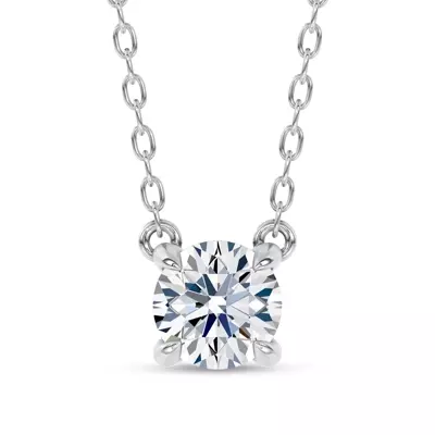 C-Prong Pavé Lab Diamond Pendant (½ ct. tw.) by Christian Siriano