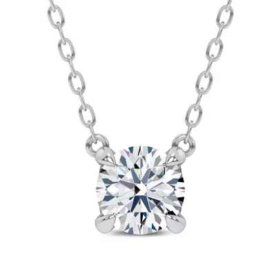 C-Prong Pavé Lab Diamond Pendant (1 ct. tw.) by Christian Siriano