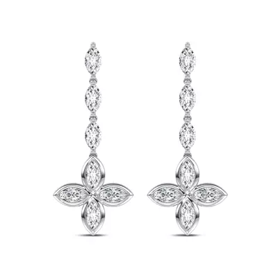 Maravina Rosette Lab Drop Earrings by Christian Siriano