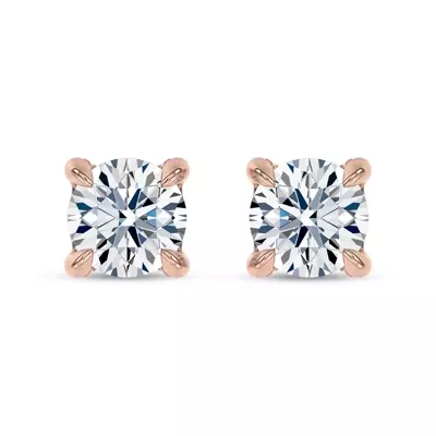 C-Prong Pavé Diamond Stud Earrings (1 ct. tw.) by Christian Siriano