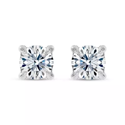 C-Prong Pavé Diamond Stud Earrings (1 ct. tw.) by Christian Siriano
