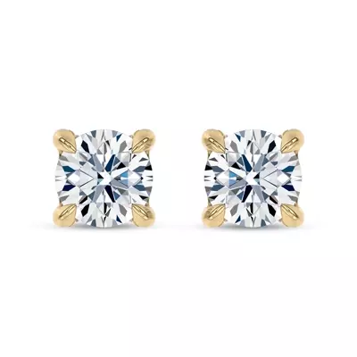C-Prong Pavé Diamond Stud Earrings (1 ct. tw.) by Christian Siriano