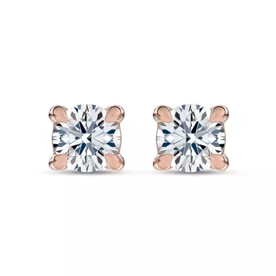 C-Prong Pavé Diamond Stud Earrings (½ ct. tw.) by Christian Siriano