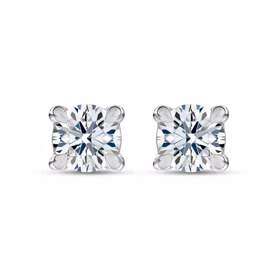 C-Prong Pavé Diamond Stud Earrings (½ ct. tw.) by Christian Siriano