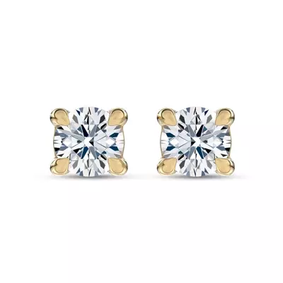 C-Prong Pavé Diamond Stud Earrings (½ ct. tw.) by Christian Siriano