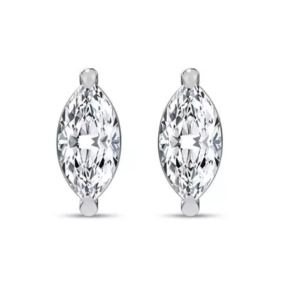 Midnight Halo Marquise Lab Stud Earrings (2 ct. tw.) by Christian Siriano