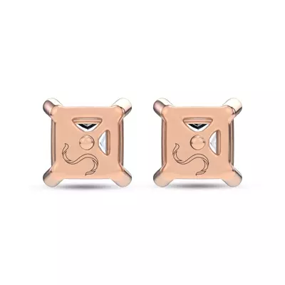 Midnight Halo Oval Lab Stud Earrings (2 ct. tw.) by Christian Siriano