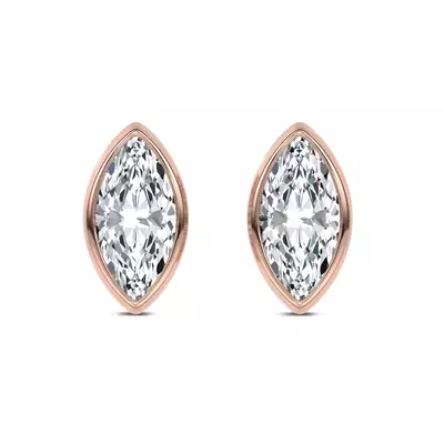 Maravina Bezel Lab Studs by Christian Siriano