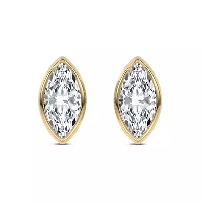 Maravina Bezel Lab Studs by Christian Siriano