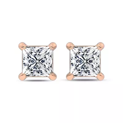Midnight Halo Princess Lab Stud Earrings (1 ct. tw.) by Christian Siriano