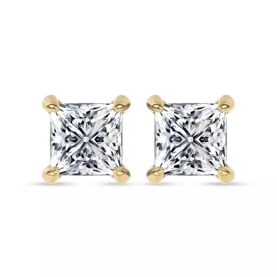Midnight Halo Princess Lab Stud Earrings (1 ct. tw.) by Christian Siriano