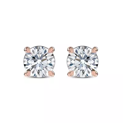Midnight Halo Round Lab Stud Earrings (1 ct. tw.) by Christian Siriano