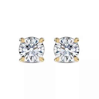 Midnight Halo Round Lab Stud Earrings (1 ct. tw.) by Christian Siriano