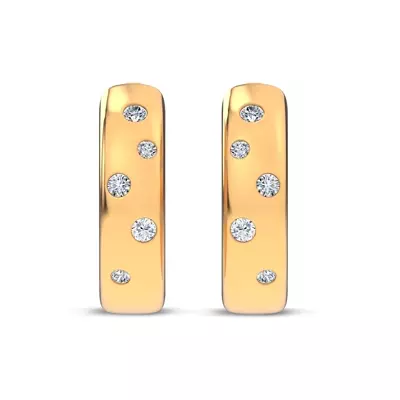 Lustra Lab Diamond Huggies