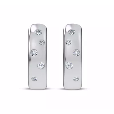 Lustra Lab Diamond Huggies