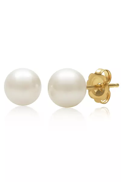Classic Freshwater Pearl Stud (9-10mm)