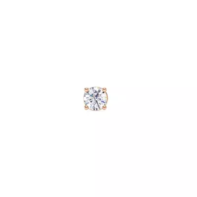 Single Diamond Screw Back Stud Earring (1/4ct)