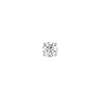Single Diamond Screw Back Stud Earring (1/2ct)