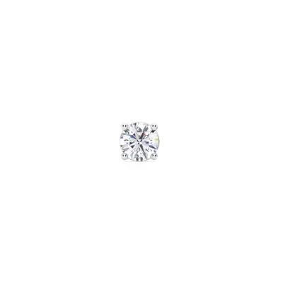 Single Diamond Screw Back Stud Earring (3/8ct)