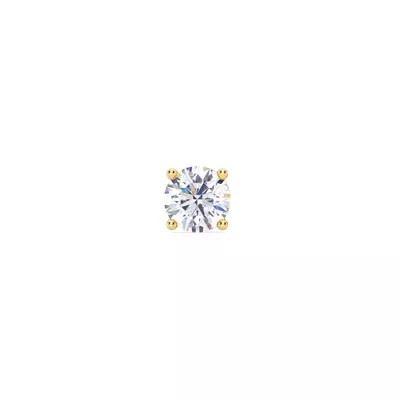 Single Diamond Screw Back Stud Earring (3/4ct)
