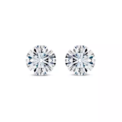 Invisible-Set Round Lab Diamond Studs (2.00 ct. tw.)