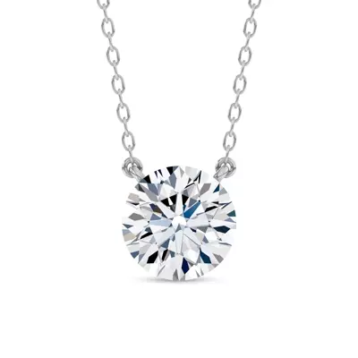 Invisible-Set Round Lab Diamond Necklace (2.00 ct. tw.)