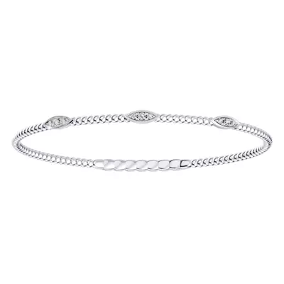 Leaf Flex Lab Diamond Bracelet