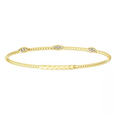 Leaf Flex Lab Diamond Bracelet