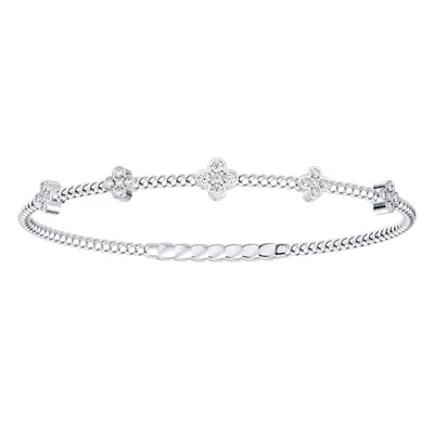 Clover Diamond Flex Bracelet