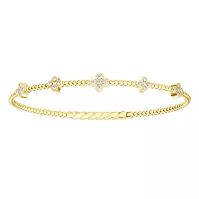 Clover Diamond Flex Bracelet