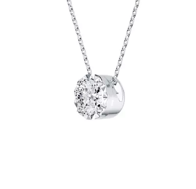 Amplify Faceted Bezel Lab Diamond Necklace (0.50 ct. tw.)