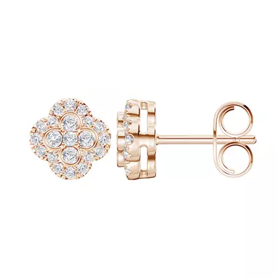 Florelle Quatrefoil Halo Earrings