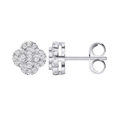 Florelle Quatrefoil Halo Lab Earrings
