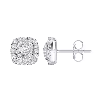 Elissa Double Halo Lab Earrings