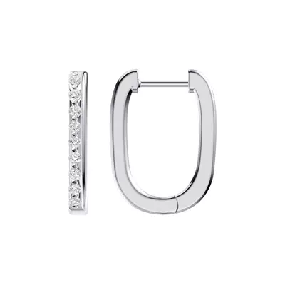 Veltra Diamond Elongated Hoops