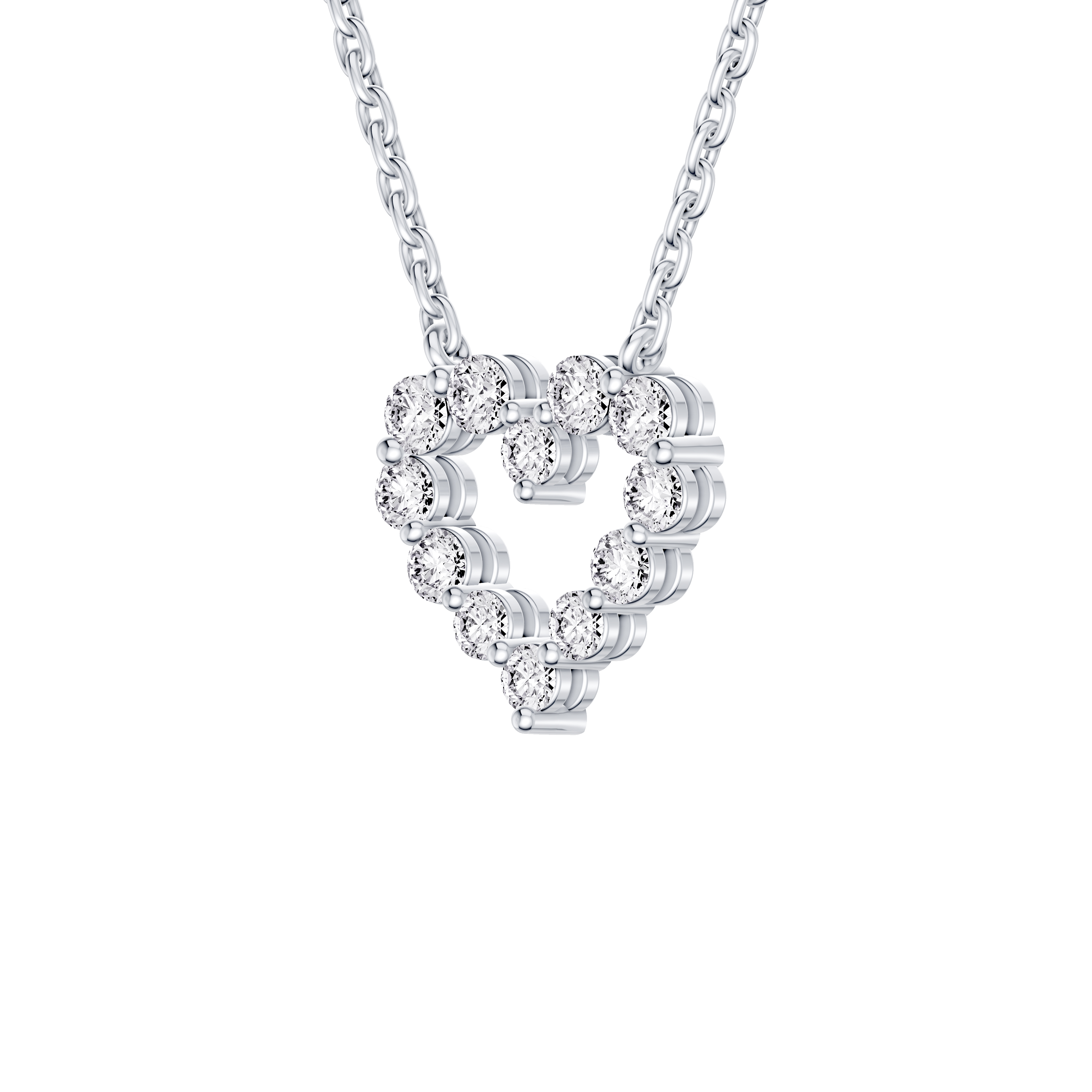 Floating Heart Lab Diamond Pendant (0.25 ct. tw.)