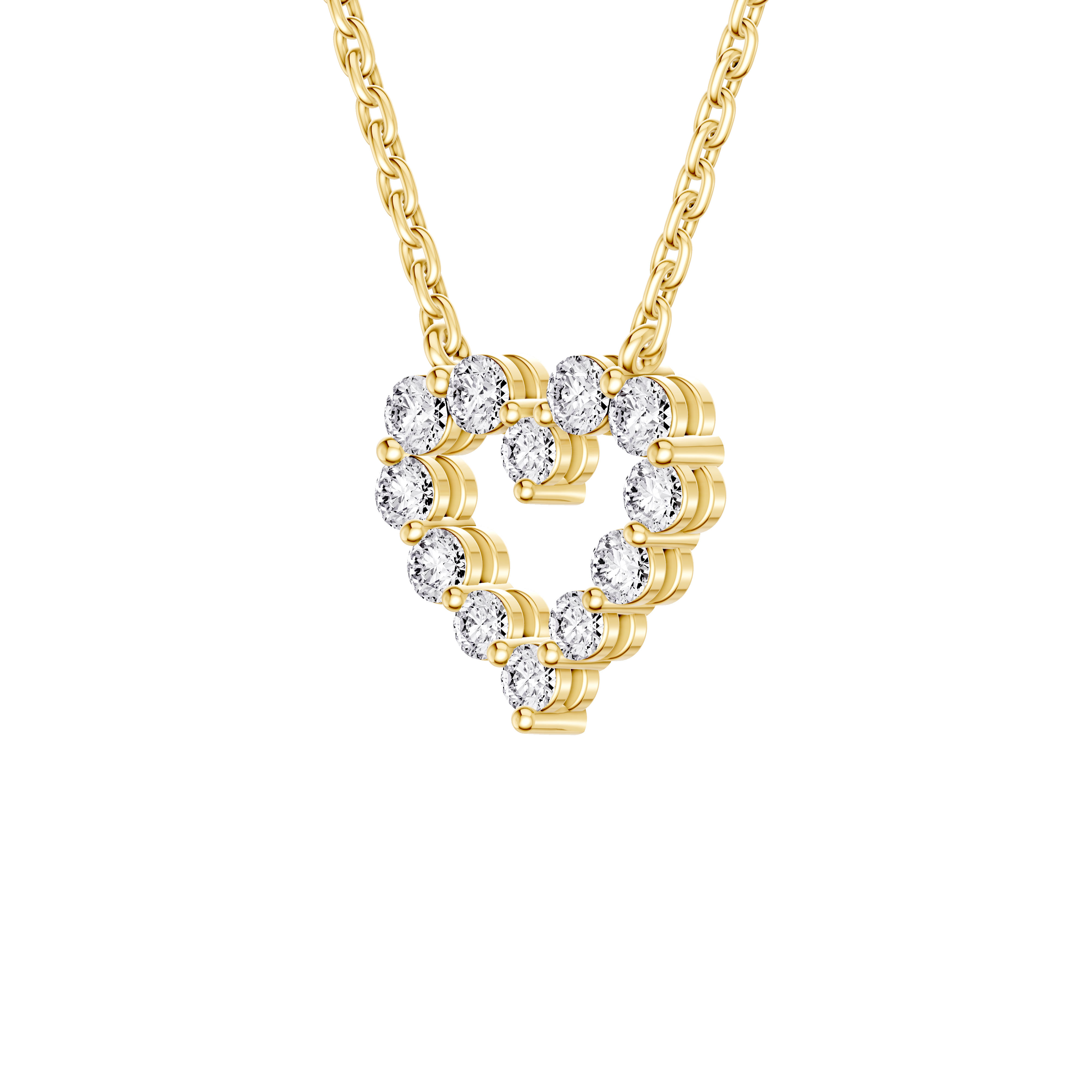 Floating Heart Lab Diamond Pendant (0.25 ct. tw.)