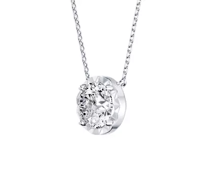Amplify Faceted Bezel Lab Diamond Necklace (1.00 ct. tw.)