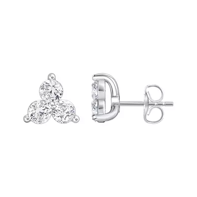 Trio Lab Diamond Stud Earrings (1/2 ct. tw.)