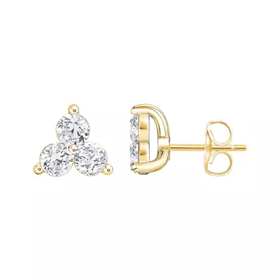 Trio Lab Diamond Stud Earrings (1/2 ct. tw.)