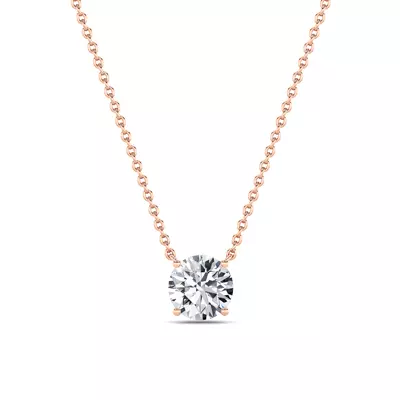 Floating Lab Diamond Solitaire Necklace (2.00 ct.)