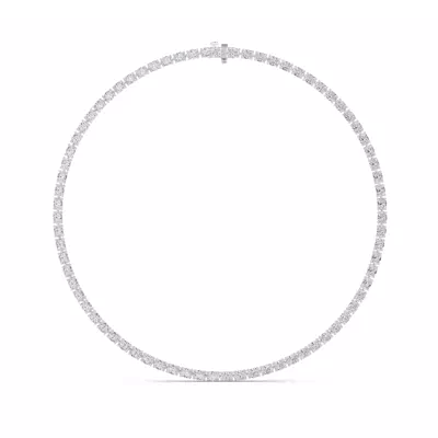 Adjustable Oval Lab Diamond Eternity Necklace (19.00 ct. tw.)