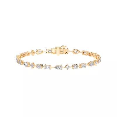 Celeste Multi-Shape Lab Diamond Tennis Bracelet
