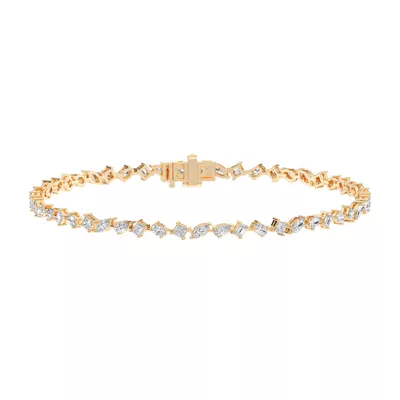 Zina Mixed Shape Lab Diamond Bracelet