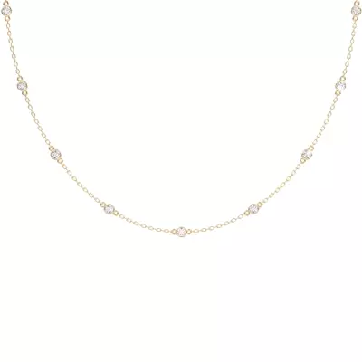Gareluna Lab Diamond Station Necklace (2 ct. tw.)
